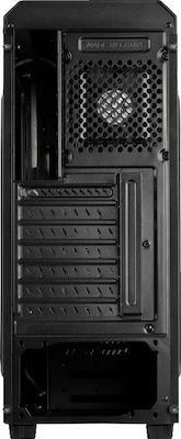 Aerocool Aero-300 FAW Midi Tower Компютърна кутия със страничен прозорец Черен