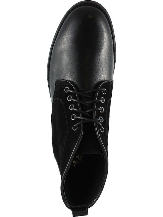 3816 Wildleder Schwarz Herrenstiefel