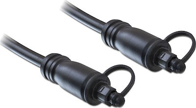 DeLock Optical Audio Cable TOS male - TOS male Μαύρο 1m (82887)