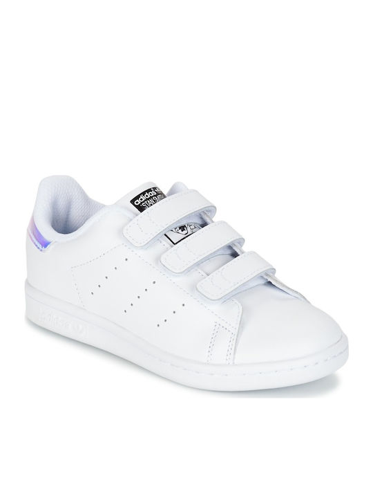 Stan Smith STAN SMITH CF C Kids Sneakers with Scratch Metallic Silver / Cloud White