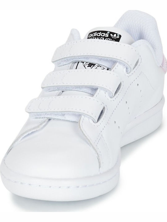 Stan Smith STAN SMITH CF C Kids Sneakers with Scratch Metallic Silver / Cloud White