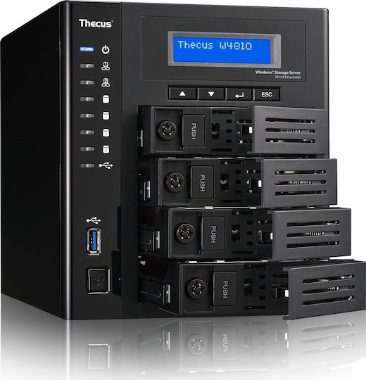 Thecus W4810 NAS Кула с 4 Докинг Станции за HDD и 2 Ethernet Порта