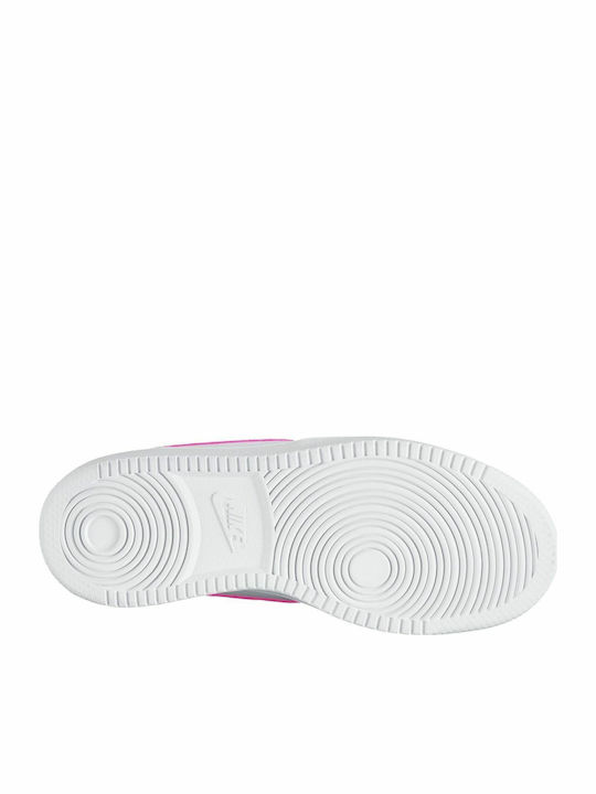 Court Court Borough Low GS Kids Sports Shoes Running with Laces White / Pink Blast