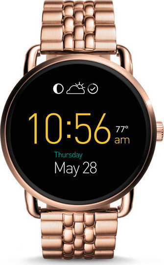 fossil q wander black