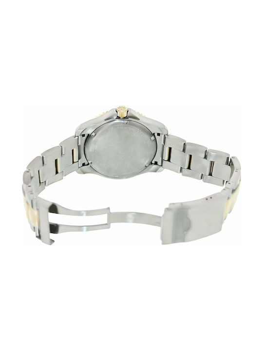Victorinox Herrenuhr 43mm Batterie mit Silber Metallarmband