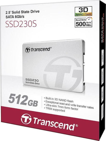 Transcend Transcend SSD 230S 512GB 2.5 Inch SATA III Drive