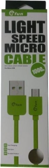 Gfun Regular USB 2.0 spre micro USB Cablu Verde 1m (78-MUSBGR) 1buc