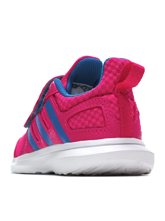 Hyperfast 2 Kids Sports Shoes Running with Hoop & Loop Closure Fuchsia