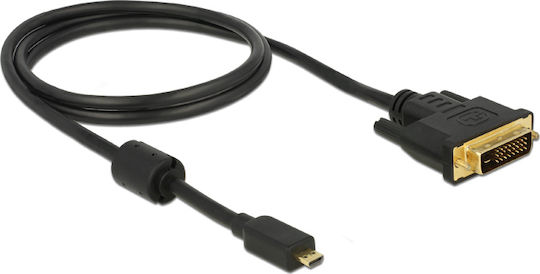 DeLock 1m DVI-D male to Micro HDMI male Cable Black (83585)