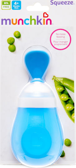 Munchkin Baby Spoon with Adjustable Flow made of Silicone for 4+ months Blue