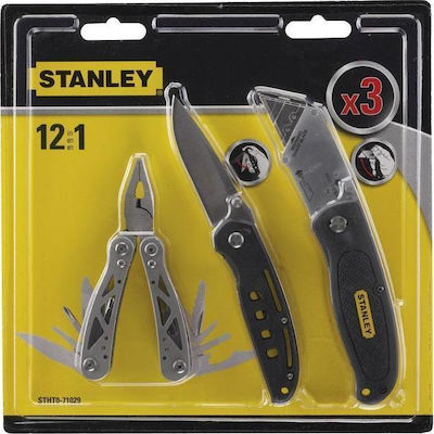 Stanley Σετ 3 Τεμαχίων Multitool Schwarz