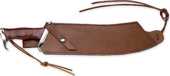 United Cutlery Hibben IV Combat Machete Ματσέτα Καφέ σε Δερμάτινη Θήκη