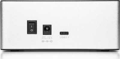 Freecom mDock USB-C Docking Station Stație de andocare pentru Hard Disk SATA 2.5" / 3.5" cu conectivitate USB 3.1 (56410)