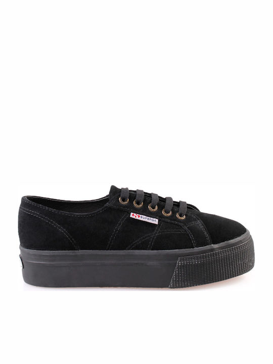 2790 Acotw Linea Up And Down Дамски Флатформи Маратонки Full Black