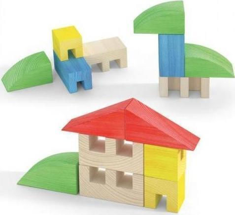 Quercetti Τουβλάκια Toytown Ξύλινα για 2-8 Ετών 15τμχ