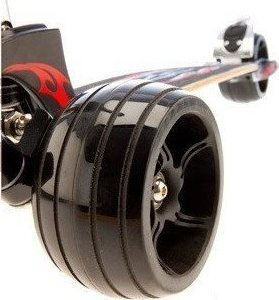 Micro Kids Scooter Foldable Monster Kickboard 3-Wheel for 12+ Years Gray