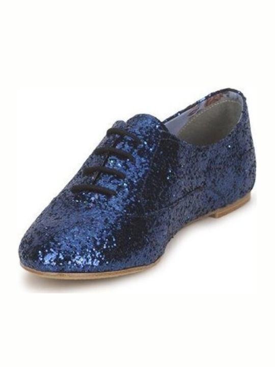 Natalie A20206FPRFS285 Navy Glitter Damen Oxfords in Marineblau Farbe