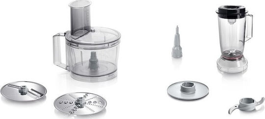 Bosch Multifunctional Food Processor 800W with Pot 2.3lt and Jug Blender Black