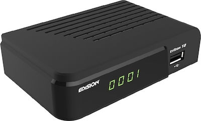 Edision Triton T2 01-07-0015 Mpeg-4 Digital Receiver Full HD (1080p) with PVR (Record to USB) Function Connections SCART / HDMI / USB