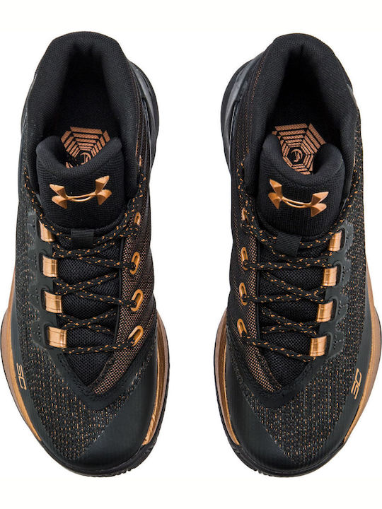 Curry 3 Kids Sports Shoes Basketball with Laces Black