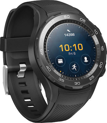 Huawei Watch 2 49mm Rezistent la apă cu SIM și pulsometru (Negru)