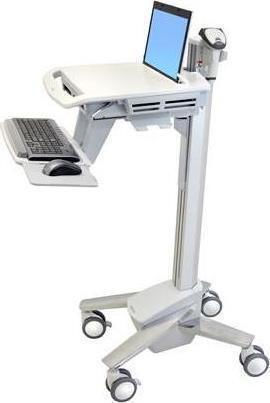 Ergotron StyleView Βάση Δαπέδου Οθόνης έως 17.3" με Ροδάκια Λευκή