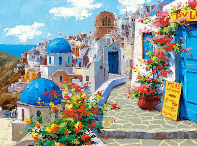 Spring in Santorini Puzzle 2D 2000 Bucăți