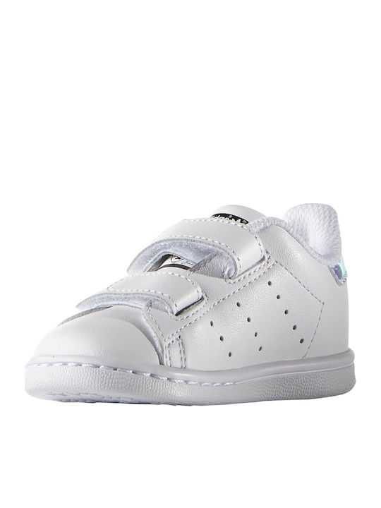 Stan Smith STAN SMITH CF I Kids Sneakers with Scratch Cloud White / Silver Metallic
