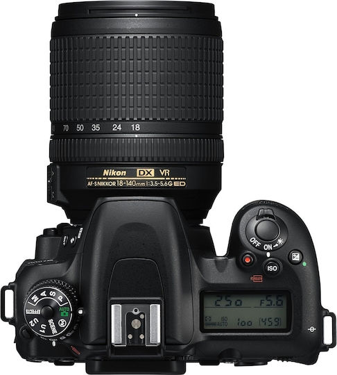Nikon DSLR Camera D7500 Crop Frame Kit (AF-S DX 18-140mm F3.5-5.6G ED VR) Black