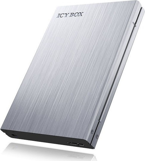 Icy Box Θήκη για Σκληρό Δίσκο 2.5" SATA III με σύνδεση USB 3.0 σε Ασημί χρώμα
