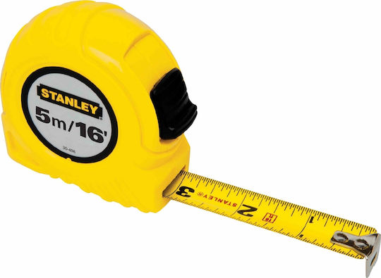 Stanley Μετροταινία με Αυτόματη Επαναφορά 16mm x 5m