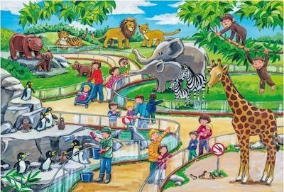 Παιδικό Puzzle A day at the zoo 72pcs για 3+ Ετών Schmidt Spiele