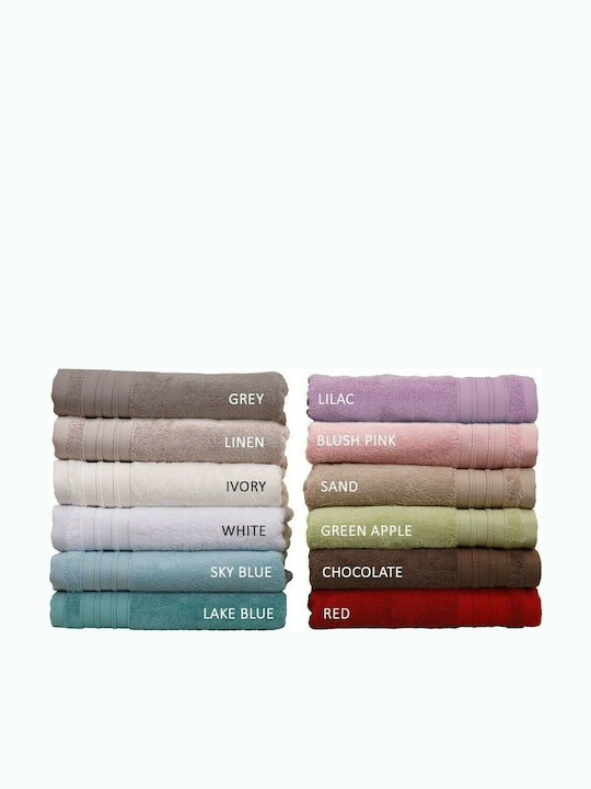 Anna Riska Facecloth Soft 50x100cm White Weight 600gr/m²
