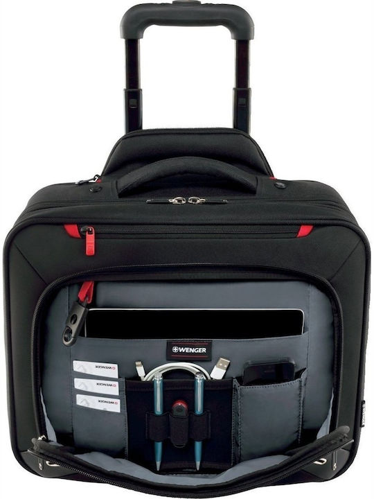 Wenger Transfer Τσάντα Laptop 16" με Ροδάκια σε Μαύρο χρώμα