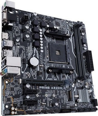 Asus Prime A320M-K Motherboard Micro ATX με AMD AM4 Socket