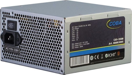 Inter-Tech Coba CES-350B 350W Γκρι Τροφοδοτικό Υπολογιστή Full Wired 80 Plus Bronze