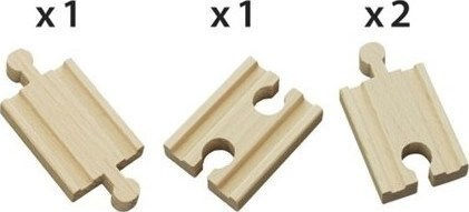 Brio Toys Mini Straight Tracks Railroad Tracks