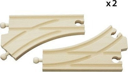 Brio Toys Curved Switching Tracks Railroad Tracks made of Wood