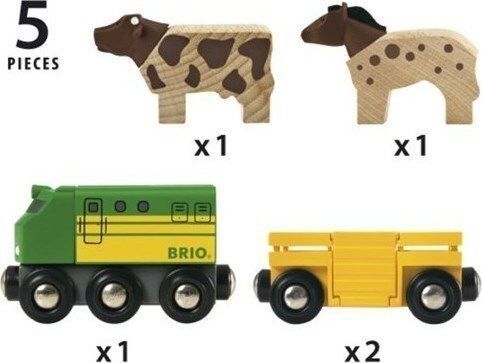 Brio Toys Farm Σετ με Τρενάκι για 3+ Ετών