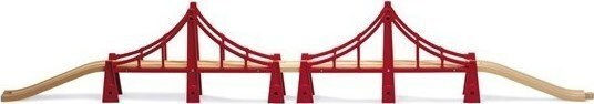 Brio Toys Double Suspension Bridge Αξεσουάρ Σιδηρόδρομου για 3+ Ετών
