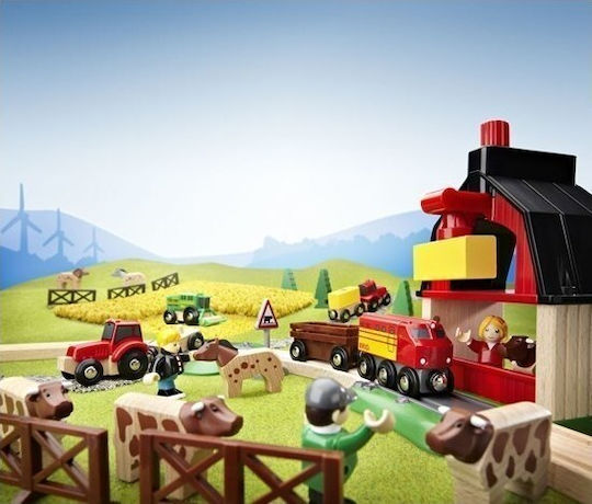 Brio Toys Farm Railway Сет с Влакче за 3+ години+ Години