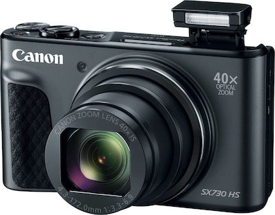 Canon PowerShot SX730 HS Compact Φωτογραφική Μηχανή 20.3MP Οπτικού Ζουμ 40x με Οθόνη 3" και Ανάλυση Video Full HD (1080p) Μαύρη