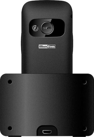 MaxCom MM720 Dual-SIM Handy mit Großen Tasten Schwarz