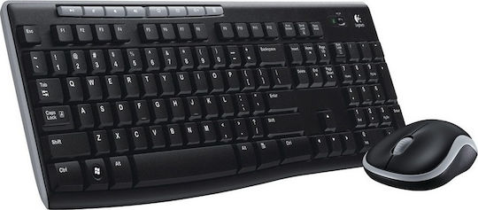 Logitech Wireless Combo MK270 Σετ Πληκτρολόγιο & Ποντίκι Ελληνικό