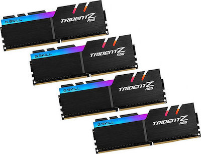 G.Skill Trident Z RGB 64GB DDR4 RAM cu 4 module (4x16GB) și Viteză 3200 pentru Desktop