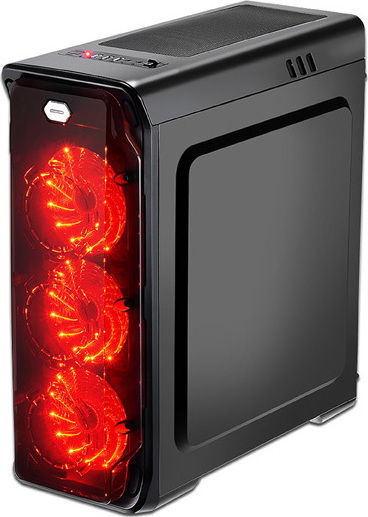 LC-Power Gaming 988 Midi Tower Κουτί Υπολογιστή με Πλαϊνό Παράθυρο Μαύρο
