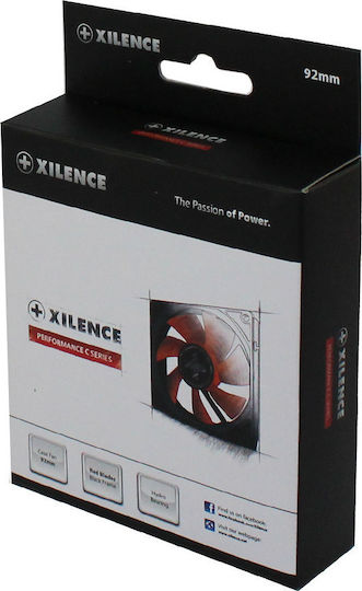 Xilence XPF92.R Ventilator pentru Carcasa (1500rpm / 27.45cfm) Fără Iluminare LED și Conexiune 3-Pin / Molex cu 4 Pini