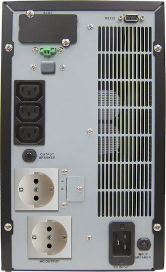 Borri Galileo T 2000VA/1800W (IEC) UPS On-Line 1800W με 3 IEC Πρίζες