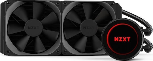 NZXT Kraken X52 (Includes AM4 Bracket) CPU Water Cooling Dual Fan 120mm for Socket AM4/1200/115x with RGB Lighting