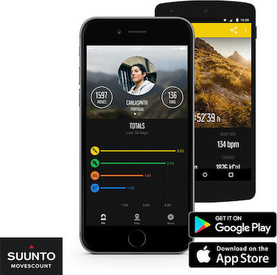 Suunto Spartan Sport Wrist HR Stainless Steel 50mm Waterproof Smartwatch with Heart Rate Monitor (Black)
